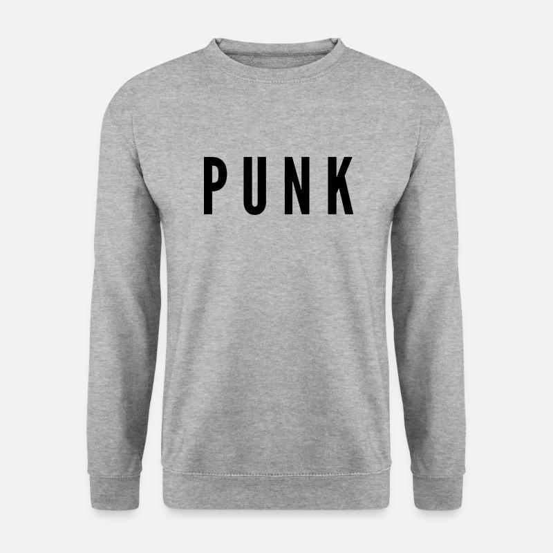 Punk - Unisex Pullover - Weißgrau meliert