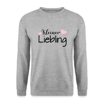Kleiner Liebling - Unisex Pullover - Weißgrau meliert - Vorne - Alina (178cm) & Michal (187cm)