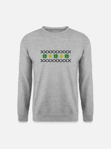 Norway Pattern - Unisex Sweatshirt - salt & pepper