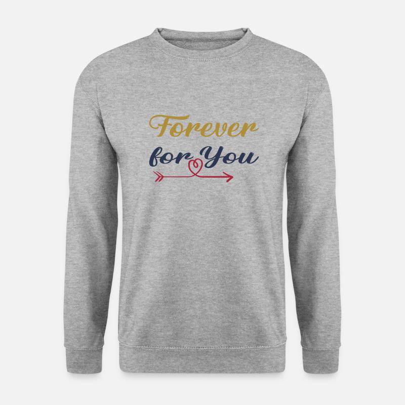 Forever for you - Unisex Pullover - Weißgrau meliert