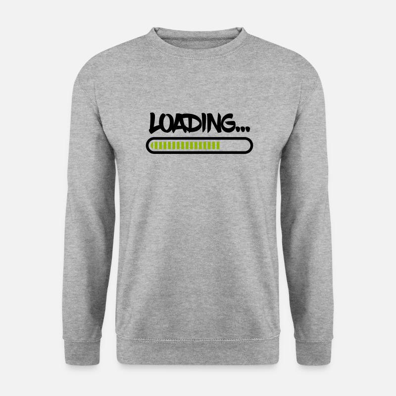 loading - Unisex Pullover - Weißgrau meliert