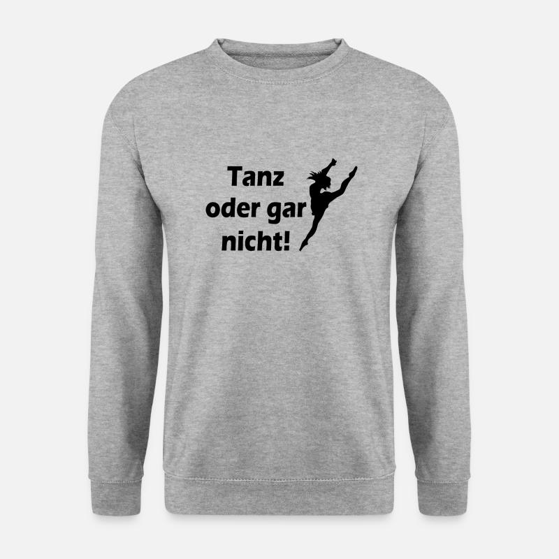 Dancing Dance Music - Unisex Pullover - Weißgrau meliert