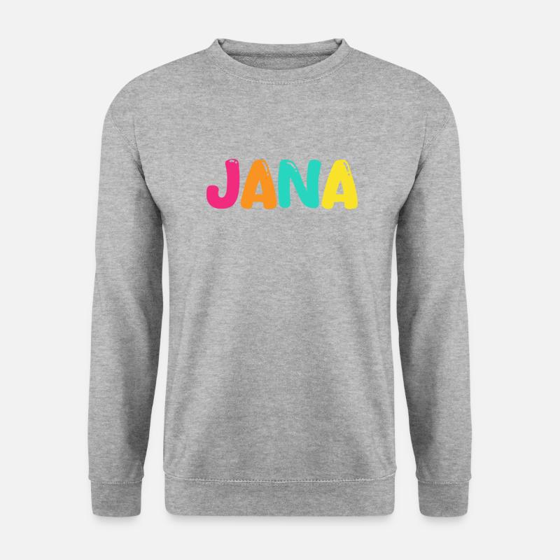 Name - Fatma - Unisex Pullover - Weißgrau meliert