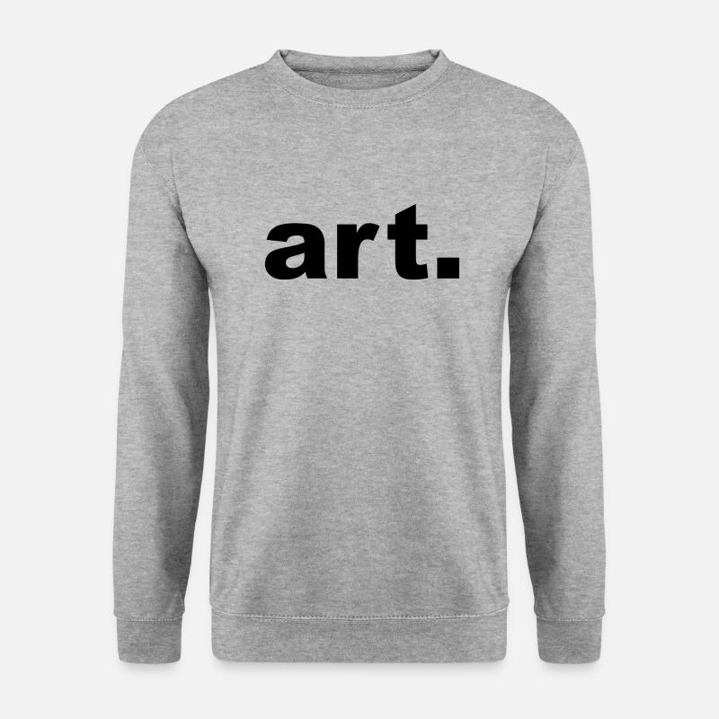 Kunst - Unisex Pullover - Weißgrau meliert