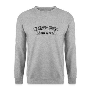 Best Niece - Unisex Sweatshirt - salt & pepper - Front - Alina (178cm) & Michal (187cm)