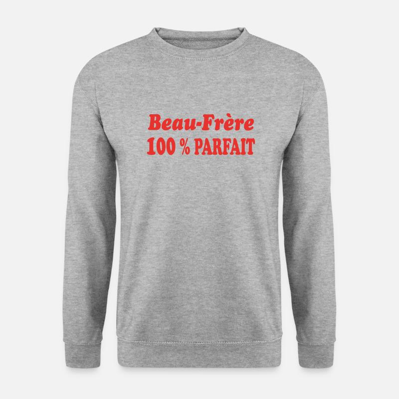 PERFEKTER Schwager - Unisex Pullover - Weißgrau meliert