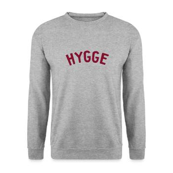 Hygge Style de vie scandinave - Sweat-shirt Unisexe - gris chiné - Devant - Alina (178cm) & Michal (187cm)