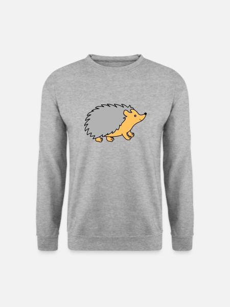 Bande dessinée hérisson - Sweat-shirt Unisexe - gris chiné