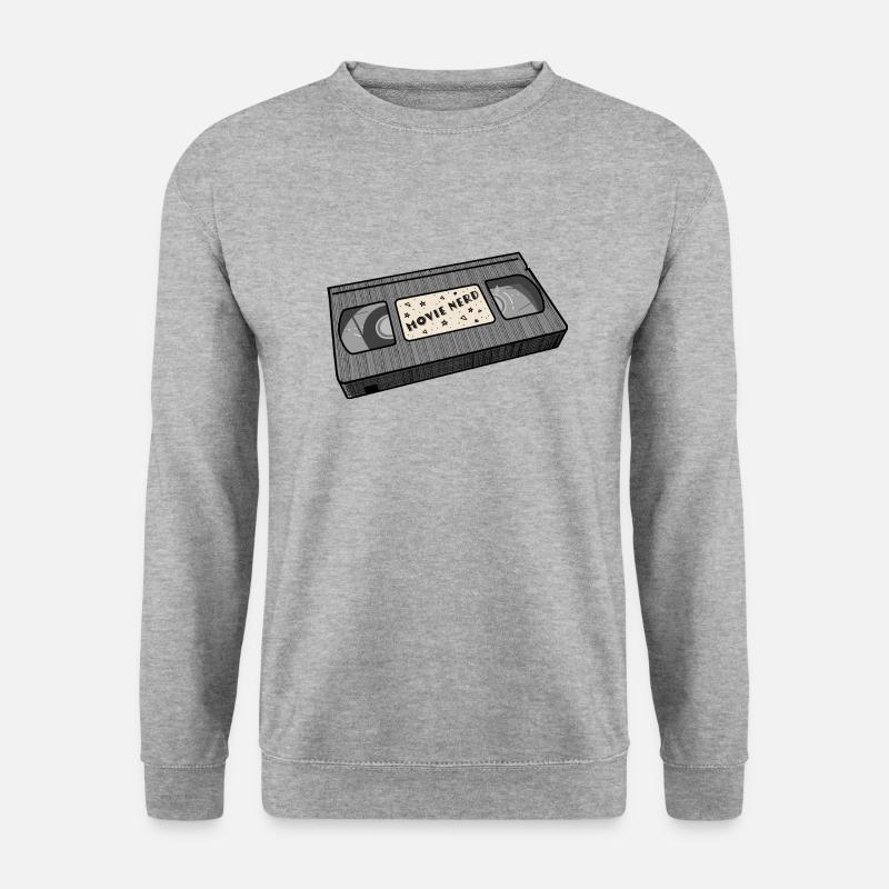 Movie Nerd - Unisex Pullover - Weißgrau meliert