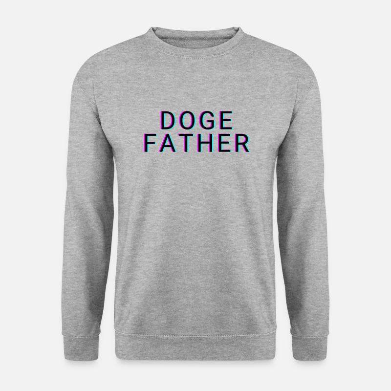 DOGE-VATER - Unisex Pullover - Weißgrau meliert