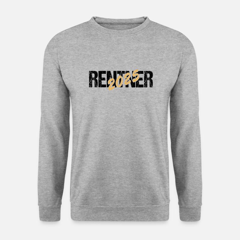 Geschenk für Rentner - Unisex Pullover - Weißgrau meliert