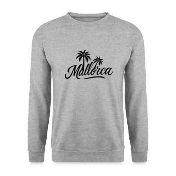 Palmiers de Majorque - Sweat-shirt Unisexe - gris chiné - Devant - Alina (178cm) & Michal (187cm)