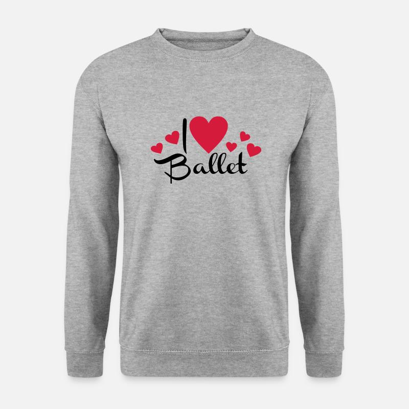 2541614 113586417 ballet - Unisex Pullover - Weißgrau meliert