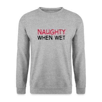 2541614 15549878 natation - Sweat-shirt Unisexe - gris chiné - Devant - Alina (178cm) & Michal (187cm)