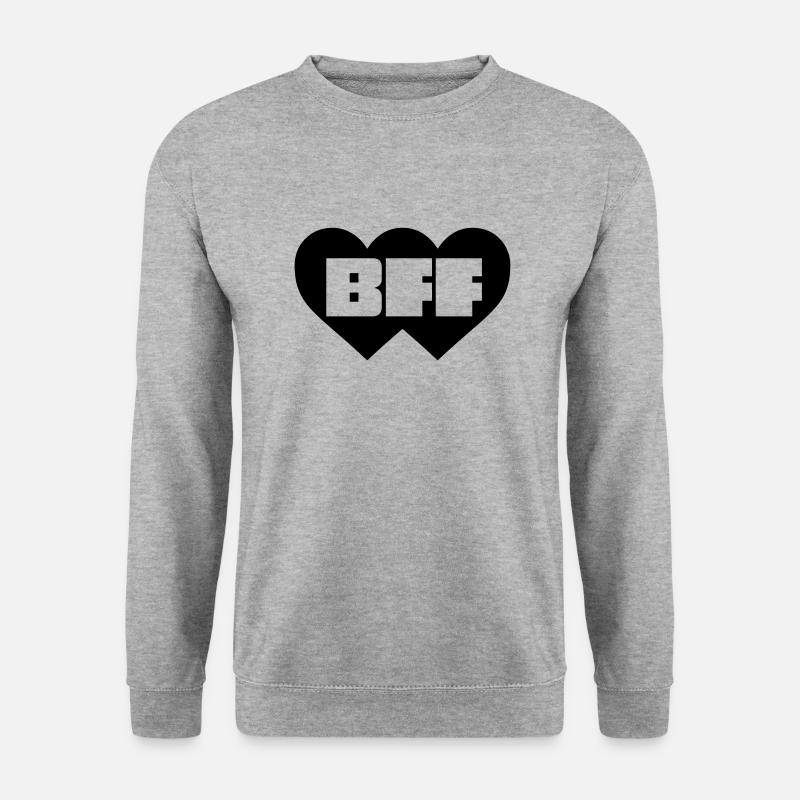 Best Friends Forever - Unisex Pullover - Weißgrau meliert