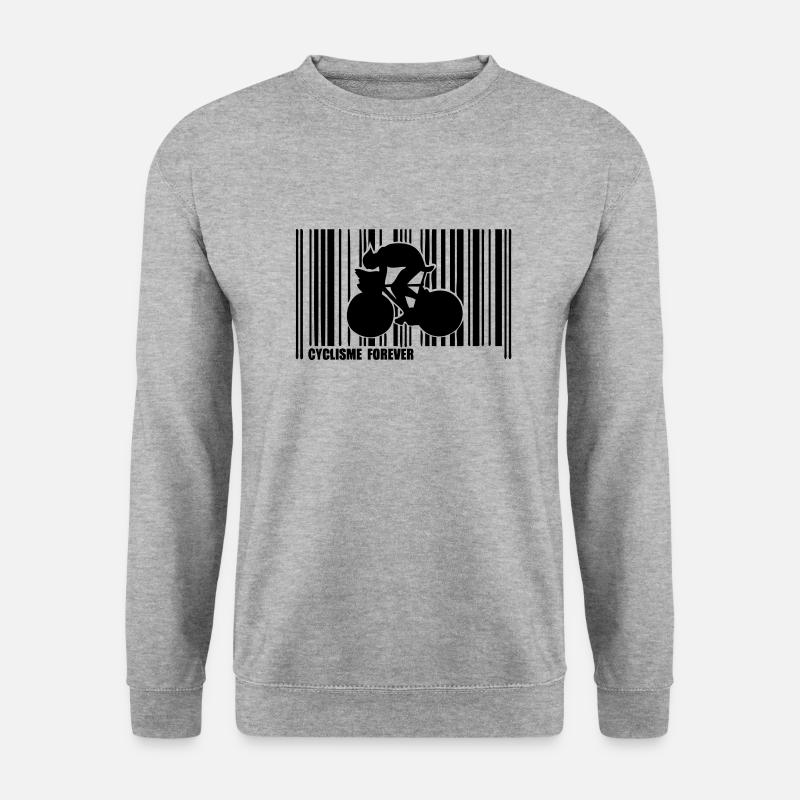 barcode cycling - Unisex Sweatshirt - salt & pepper