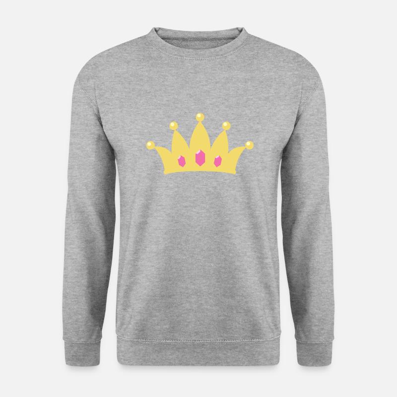 Krone - Unisex Pullover - Weißgrau meliert