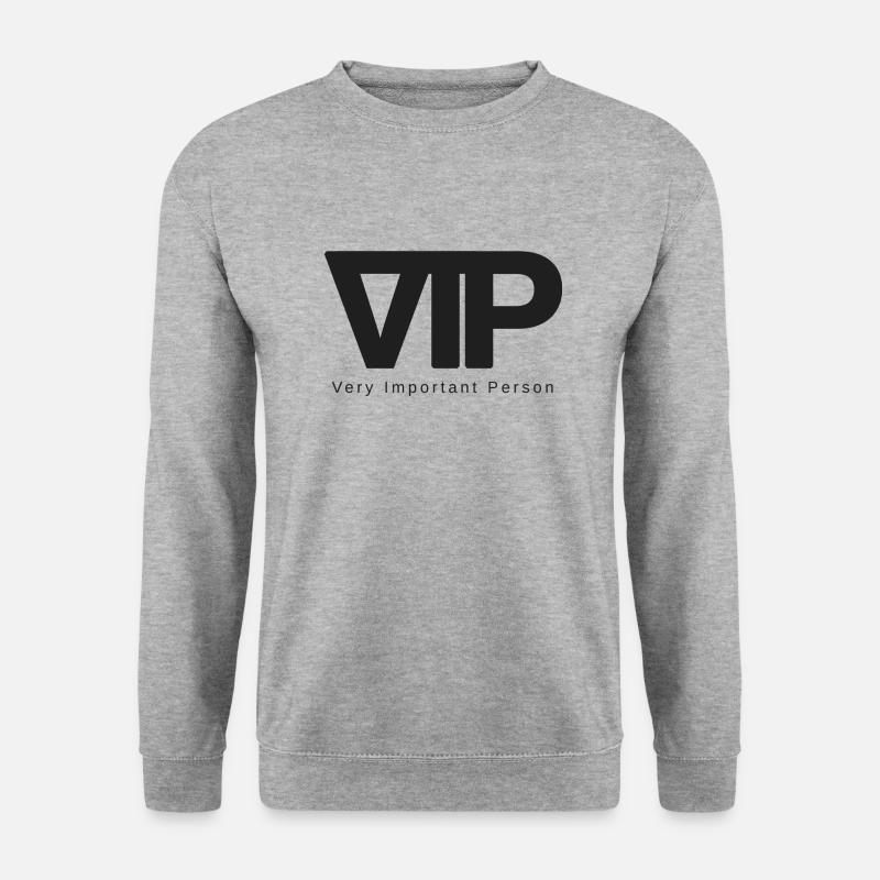 VIP - Very Important Person - Unisex Pullover - Weißgrau meliert