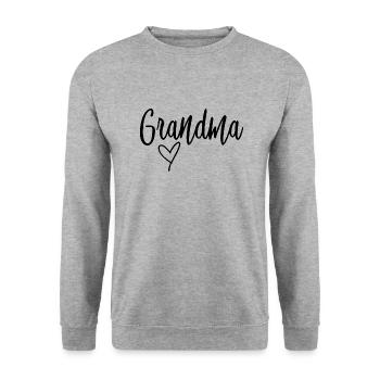Gorgeous Grandma Day - Unisex Sweatshirt - salt & pepper - Front - Alina (178cm) & Michal (187cm)