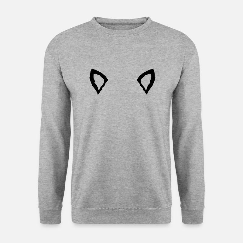Tier 2 Ohren - Unisex Pullover - Weißgrau meliert