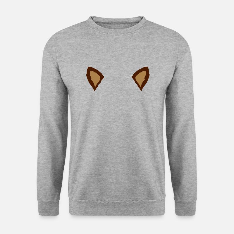 2 Tier Ohren - Unisex Pullover - Weißgrau meliert