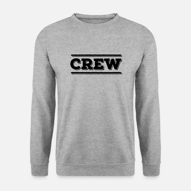 CREW Mitglied Team Staff Gruppe Mannschaft Kollege - Unisex Pullover - Weißgrau meliert
