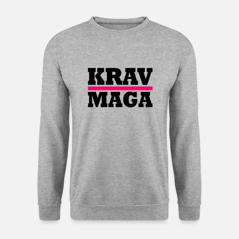 Krav maga - Unisex Pullover - Weißgrau meliert