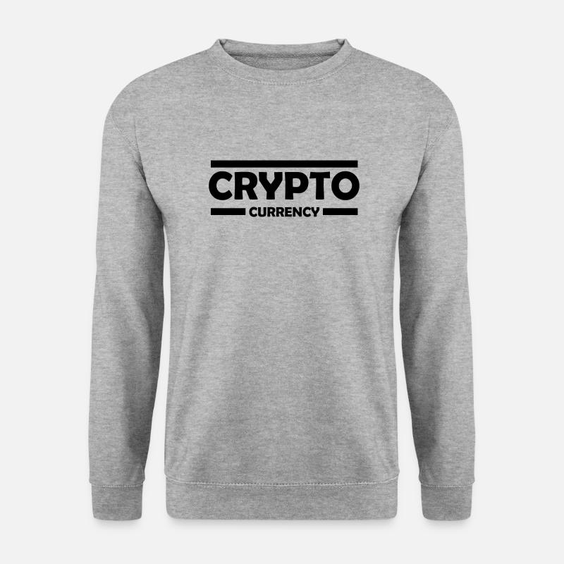 Bitcoin Trading Crypto Aktien - Unisex Pullover - Weißgrau meliert