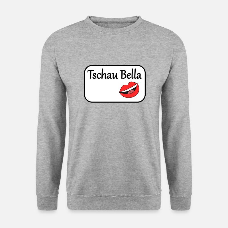 Tschau Bella - Unisex Pullover - Weißgrau meliert