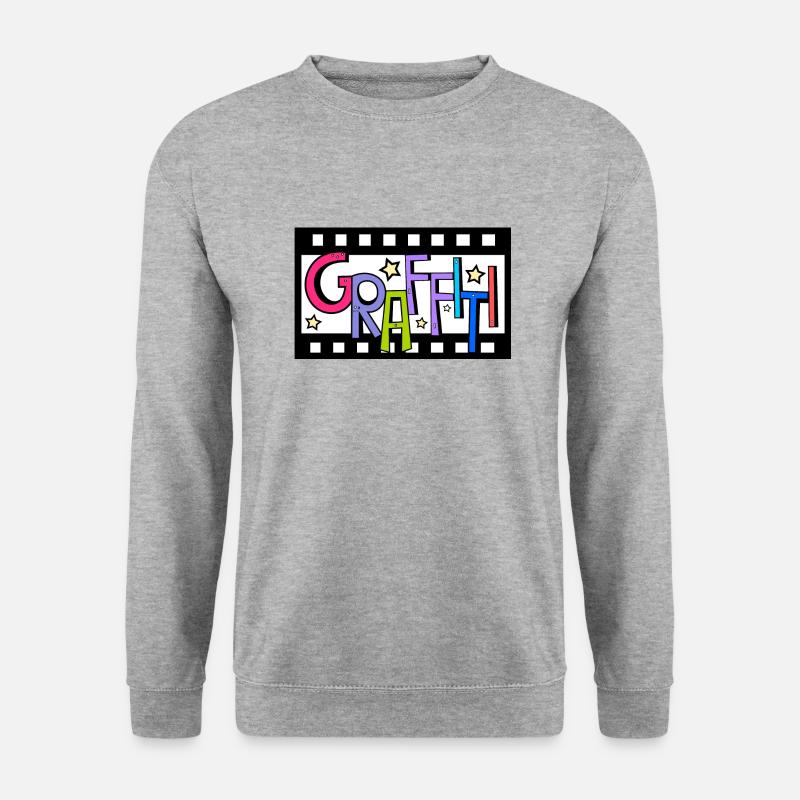 Graffiti Filmstreifen - Unisex Pullover - Weißgrau meliert