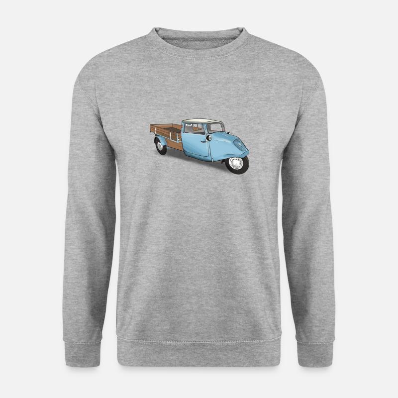 Oldtimer Tempo - Unisex Pullover - Weißgrau meliert