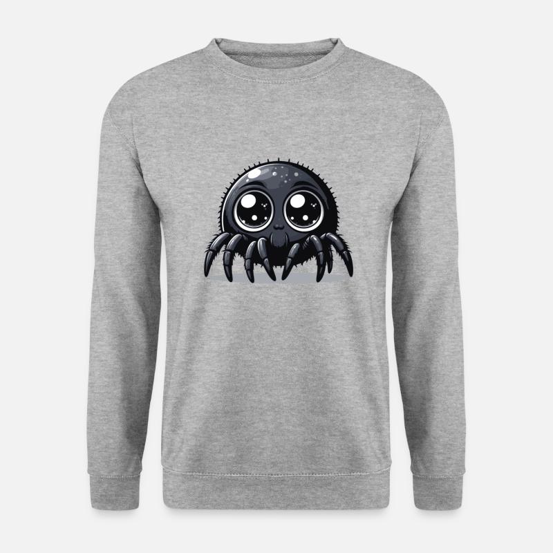 Spinne - Unisex Pullover - Weißgrau meliert