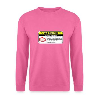 WARNING - Unisex Sweatshirt - pink - Front