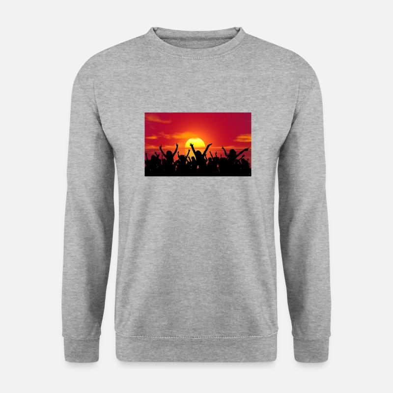 Feier - Unisex Pullover - Weißgrau meliert