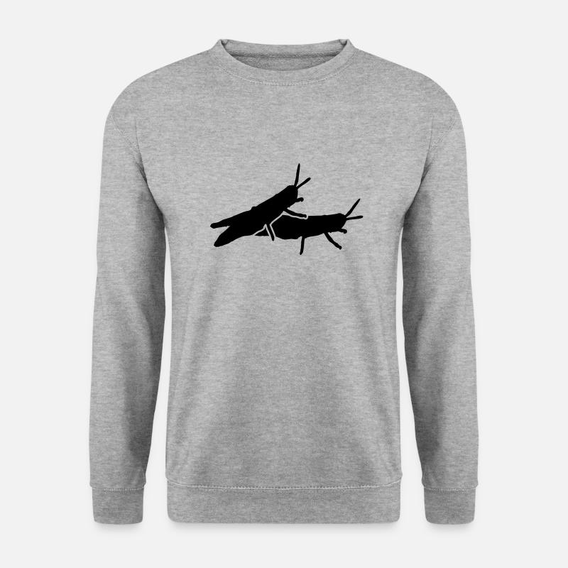 grashuepfer_love_t1 - Unisex Pullover - Weißgrau meliert