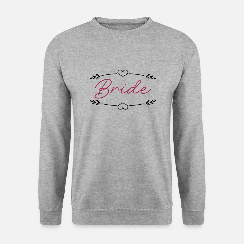 Braut - Unisex Pullover - Weißgrau meliert