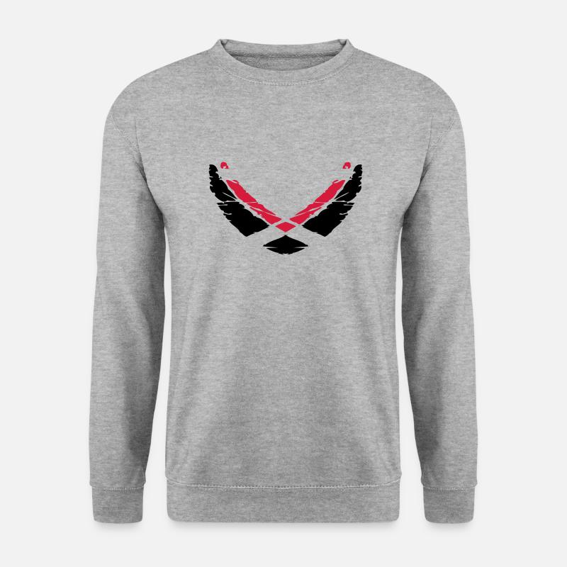 U shape pattern circle - Unisex Sweatshirt - salt & pepper
