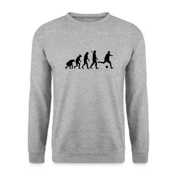 Fußball - Soccer - Unisex Pullover - Weißgrau meliert - Vorne - Alina (178cm) & Michal (187cm)