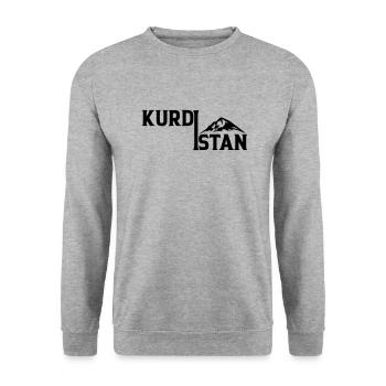 Kurdistan - Unisex Sweatshirt - salt & pepper - Front - Alina (178cm) & Michal (187cm)