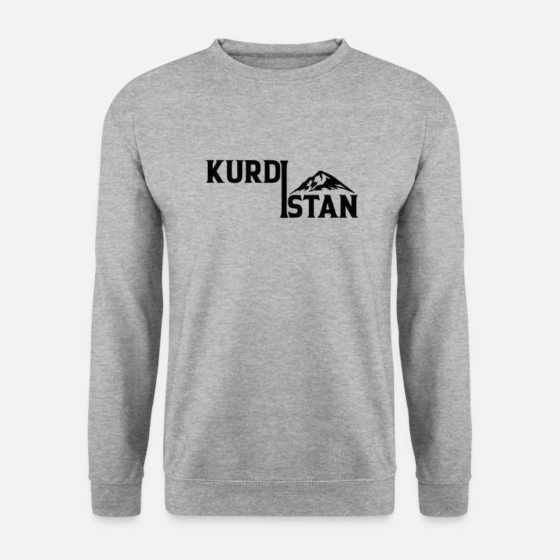Kurdistan - Unisex Pullover - Weißgrau meliert