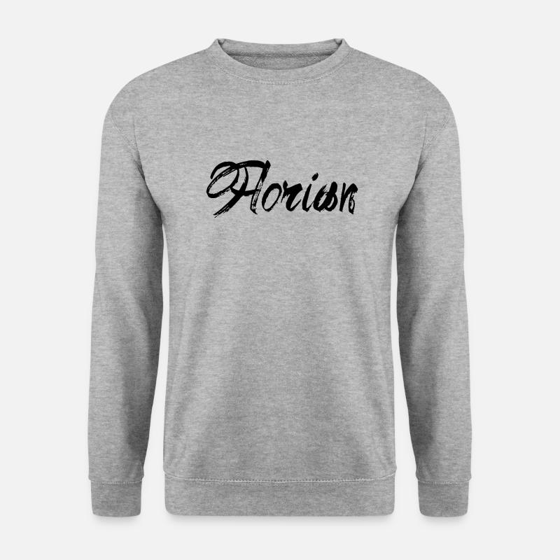 Florian - Unisex Pullover - Weißgrau meliert