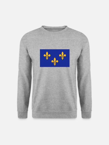 Île de France - Sweat-shirt Unisexe - gris chiné