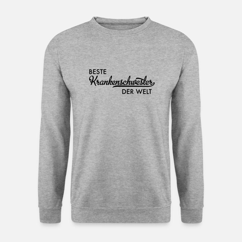 Krankenschwester - Unisex Pullover - Weißgrau meliert