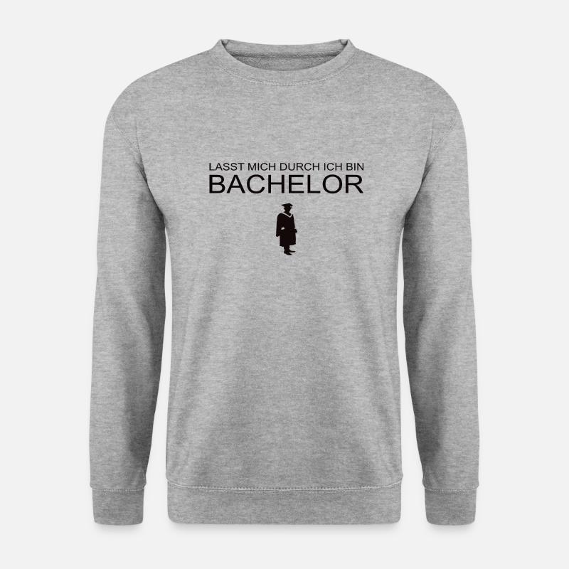 Bachelor - Unisex Pullover - Weißgrau meliert