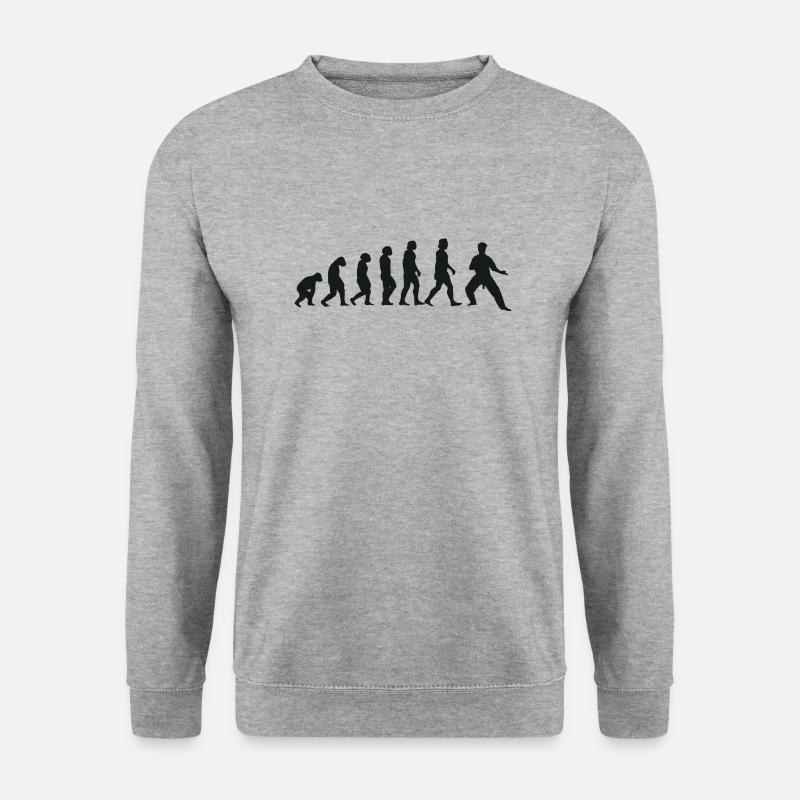 Évolution du karaté - Sweat-shirt Unisexe - gris chiné
