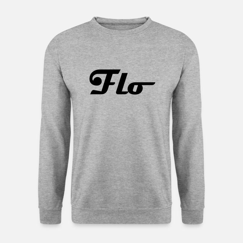 flo - Unisex Pullover - Weißgrau meliert