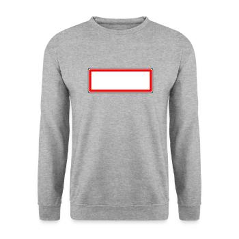 panneaux ville - Sweat-shirt Unisexe - gris chiné - Devant - Alina (178cm) & Michal (187cm)