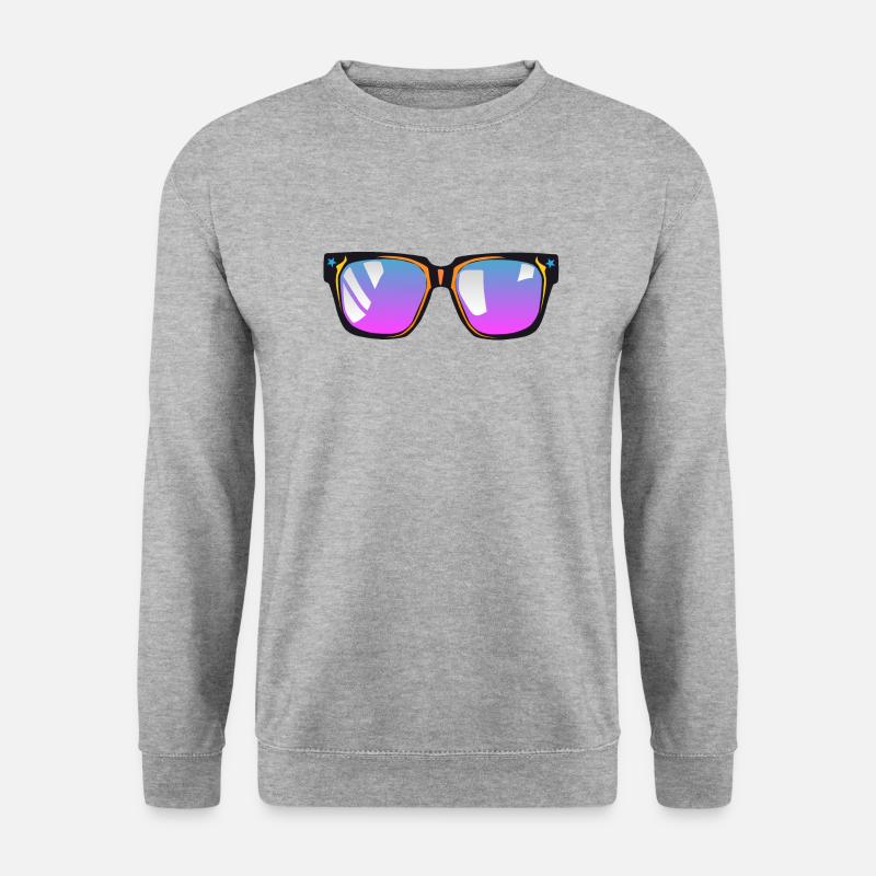Sonnenbrille - Unisex Pullover - Weißgrau meliert