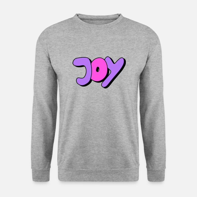 Joy - Unisex Pullover - Weißgrau meliert