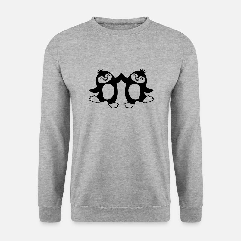 Welcome Penguins High Five - Unisex Sweatshirt - salt & pepper